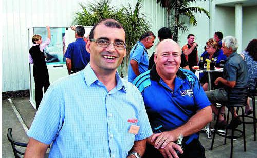 Patrick Pittorino and Brett Louttit are pleased with the turnout to the Bradnam’s Windows and Doors trade night. Patrick Pittorino and Brett Louttit are pleased with the turnout to the Bradnam’s Windows and Doors trade night.
